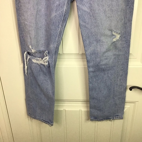 AGOLDE Riley High Rise Straight Crop Jeans in Shatter Size 27. - Picture 4 of 13